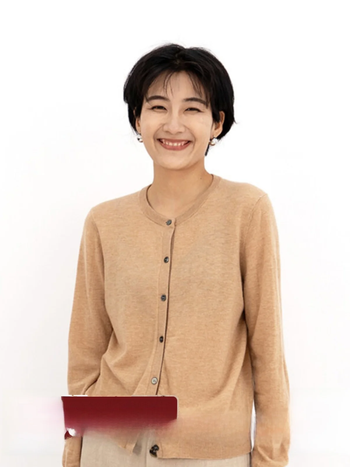 

Вязаный шерстяной кардиган i Color для женщин, приталенный, весенний, новый, модный, для повседневной носки, с длинными рукавами