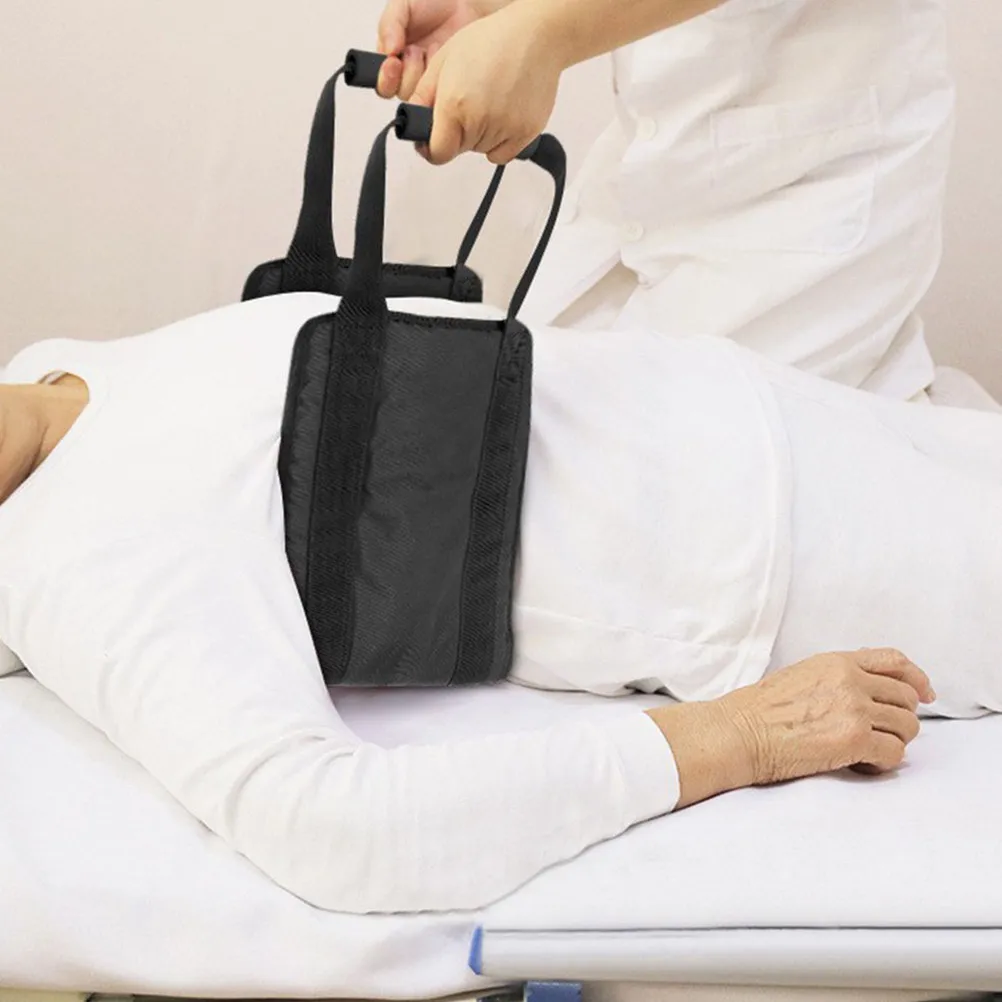 Upgraded Black Transfer Belt for Elderly and Disabled Patients Mobility Aid Waist Support Lift Turning Device Patient