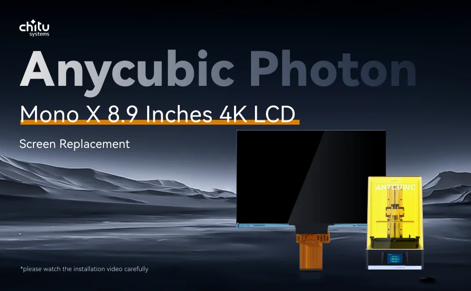 Anycubic Photon MONO X 8,9 Zoll 4K MONO LCD-Bildschirm 3840*2400 Monochrom-LCD – Detail 1