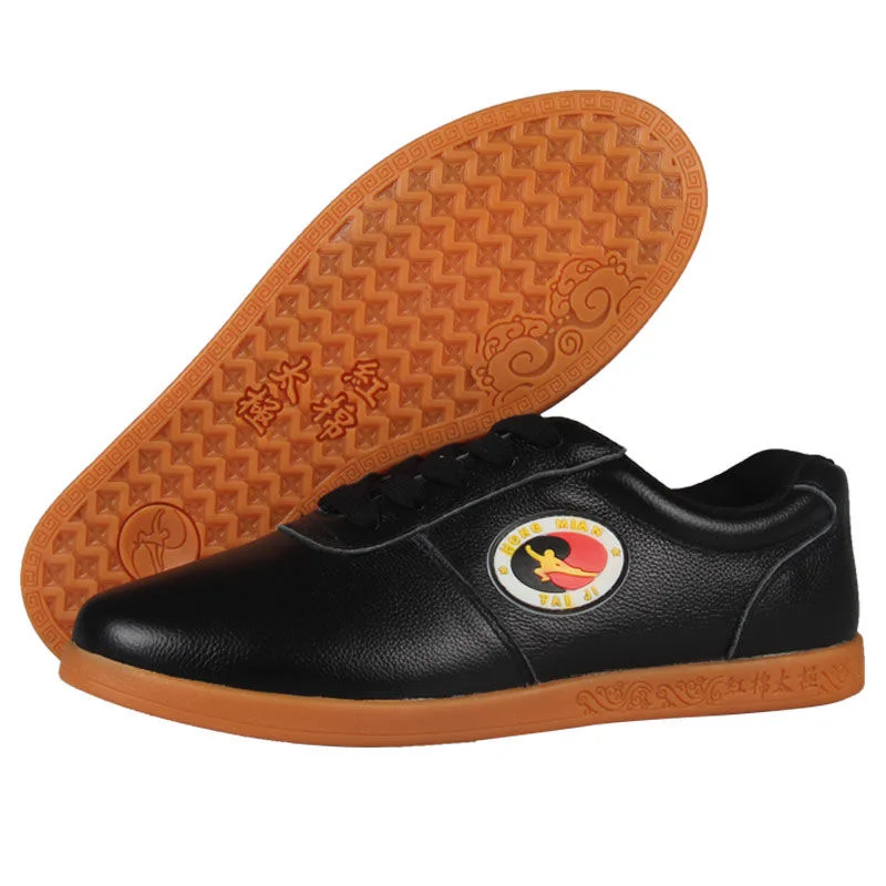 Profesjonalne buty treningowe do sztuk walki unisex wygodne buty Tai Chi męskie oryginalne skórzane buty Kung Fu unisex buty Wushu