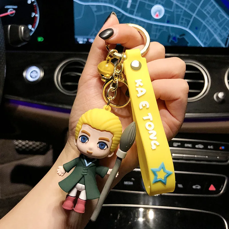 قلادة سلسلة مفاتيح كرتونية من مينيسو، إكسسوار حقيبة مدرسية لطيفة للفتيات، سلسلة مفاتيح