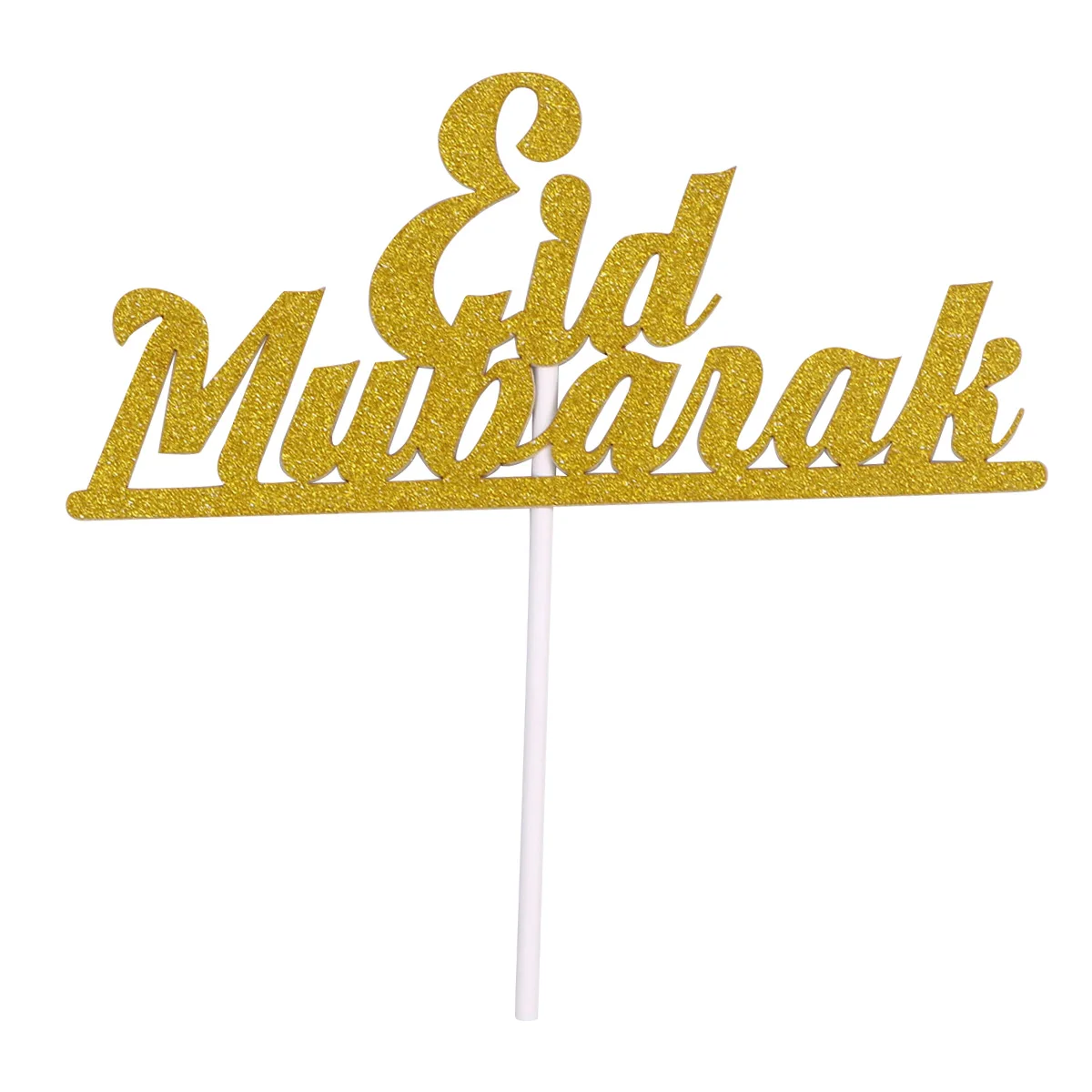 

Eid Mubarak Cake Stick Golden Topper for Muslim Festive Birthday Wedding Baby Shower Party Supplies High Quality Durability Cake