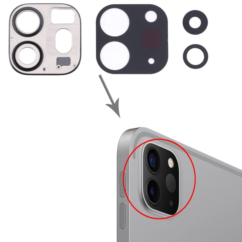 Cubierta de lente de cámara trasera para iPad Pro 11 2021 2022