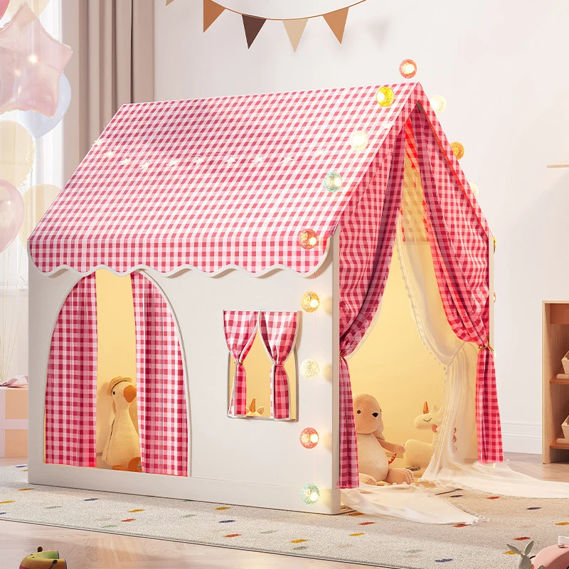 Tente pour enfants style maison classique maison de jeu pour enfants tente portable avec grande fenêtre espace enfant jouets tente cadeau pour les enfants