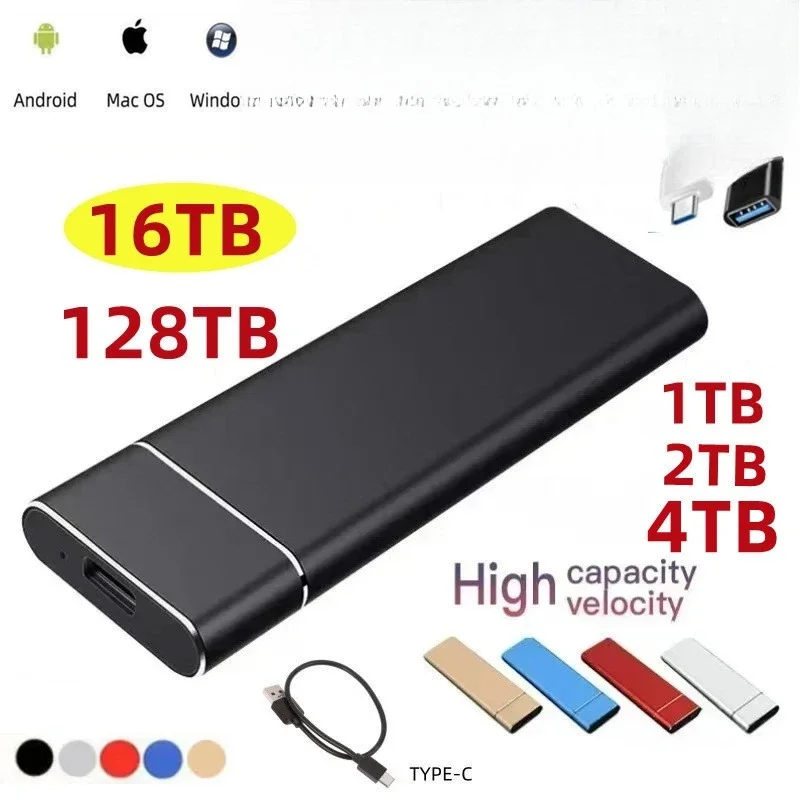 

Mobile Hard Disk SSD 16T8TB4TB2TB 1TB External Portable Solid State Drive