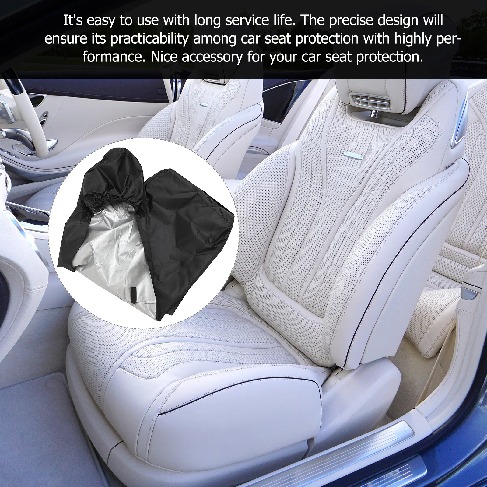 

2pcs Car Seat Cover Auto Seat Protector Dust Proof Easy Install Foldable Storage Bag Durable Washable Long Lasting for Car