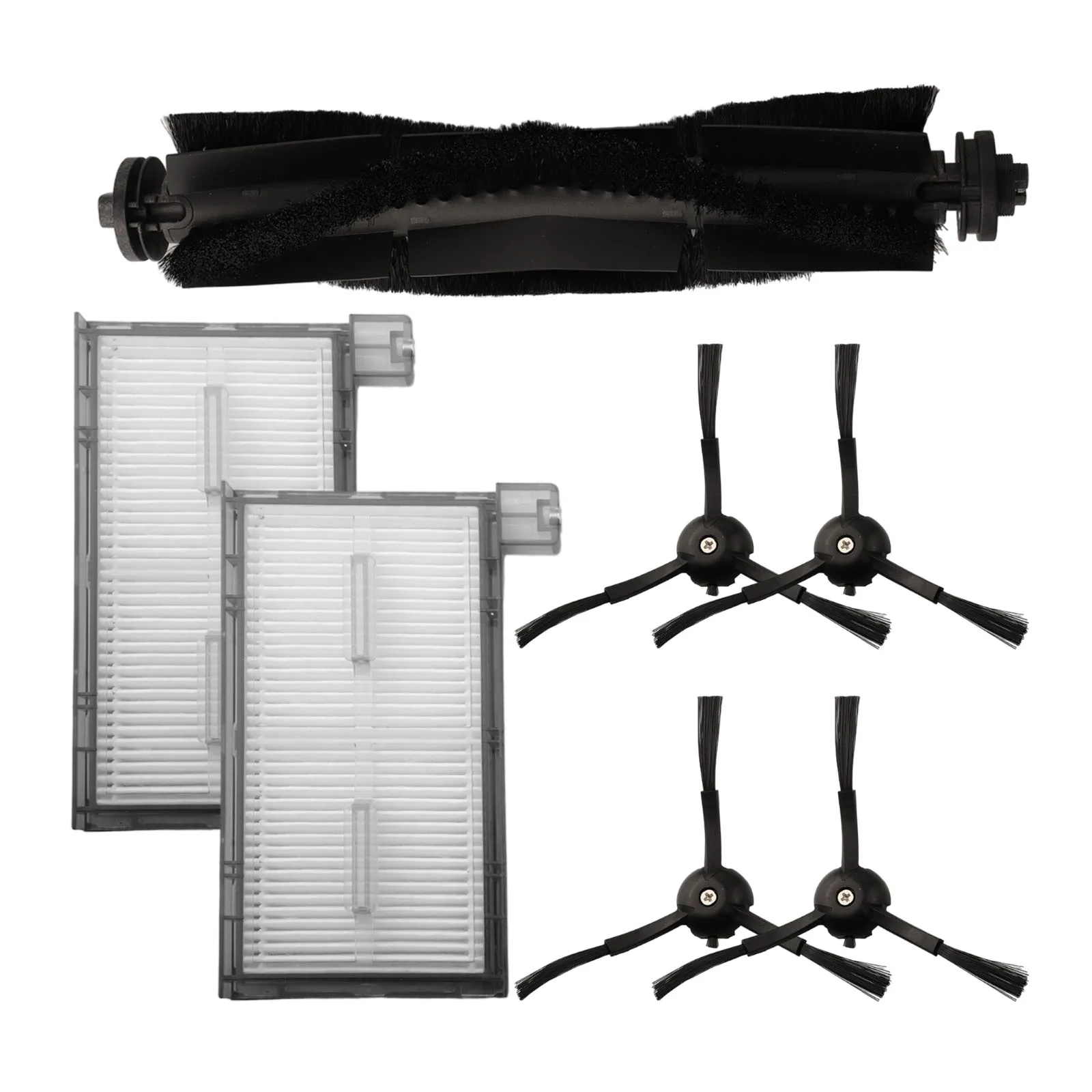 Main Brush Side Brushes and Filter Assembly Set for X8 Pro SES Vacuum Cleaner Optimized for Hard Floor and Edge Cleaning