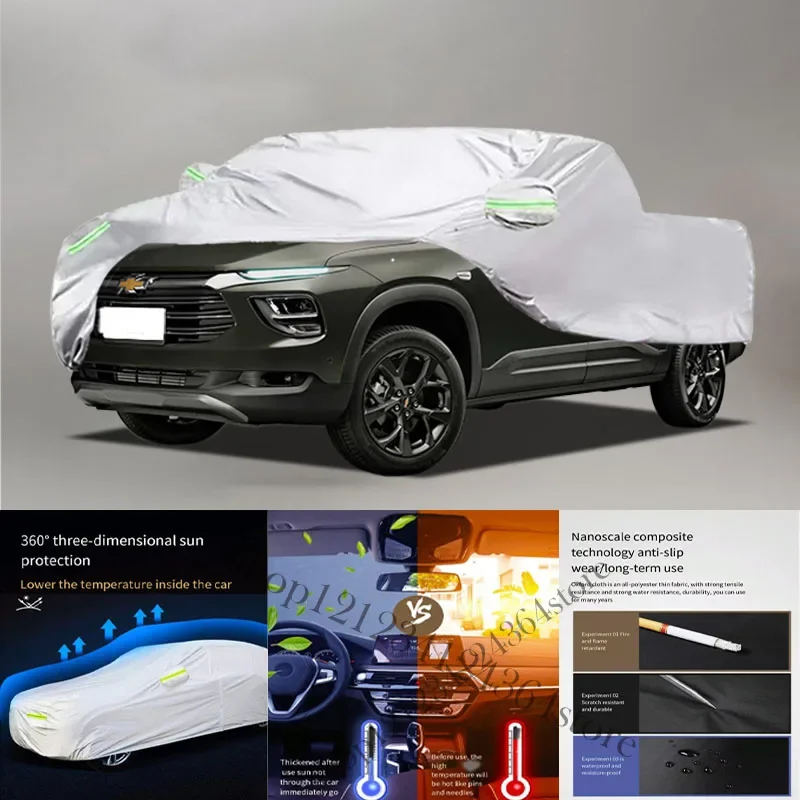 

For Chevrolet Montana fit Outdoor Protection Full Car Covers Snow Cover Sunshade Waterproof Dustproof Exterior Car cover