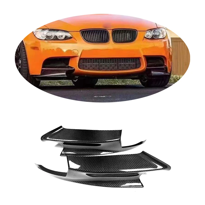 

E90 E92 E93 M3 Prepreg Carbon Fiber Front Bumper Flaps Splitter for BMW 2006 -2013 Dry Carbon Fiber