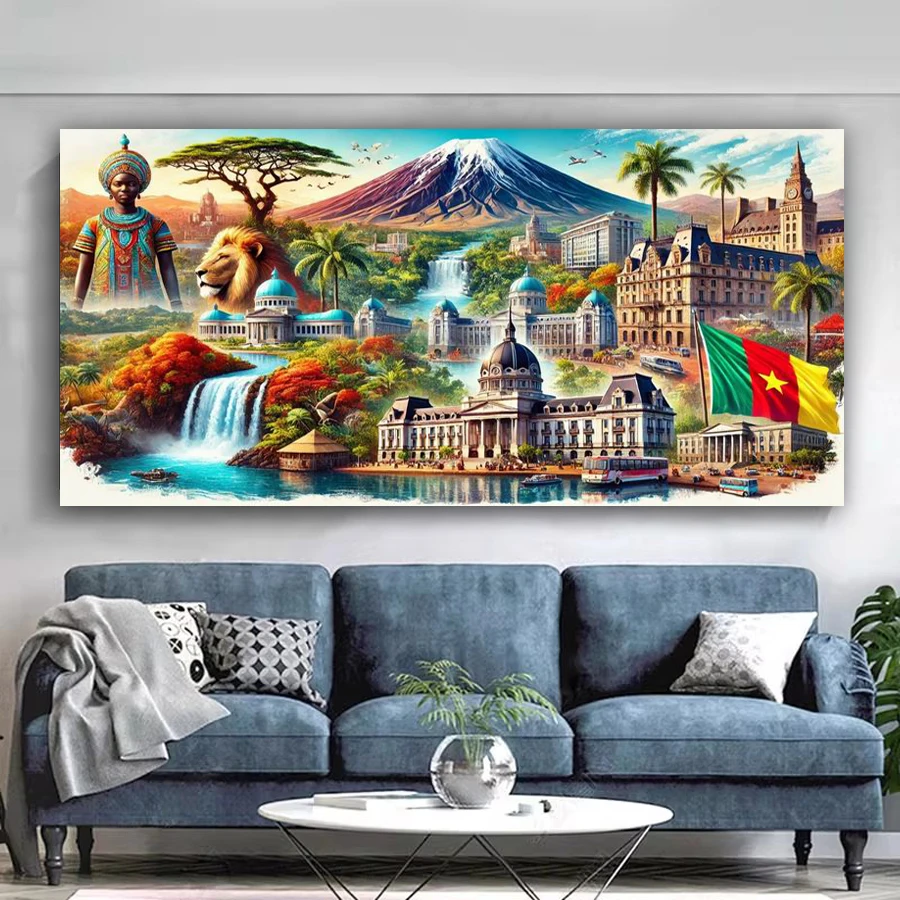 

City Scenery Animals Picture Large Size Diy Diamond Arts Painting New Collection High Buildings Full Mosaic Embroidery Kits