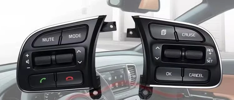 

Cruise Control Bluetooth Volume Button Multifunctional Steering Wheel Modification for Hyundai K5 KX5 96710H3020 96720H3010
