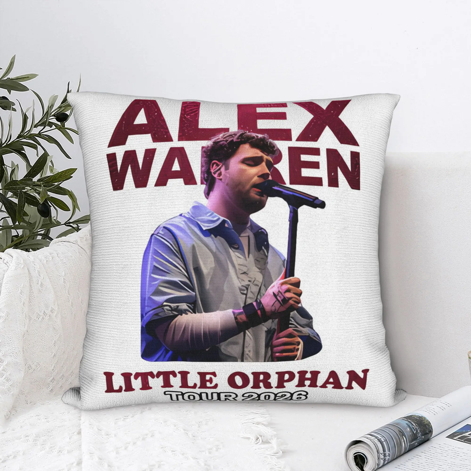 Alex Warren Finding Friday on the Road Tour 2026 Pillow Case  Custom Pillow Cover For Office Car Home Decor Vintage Pillowcases
