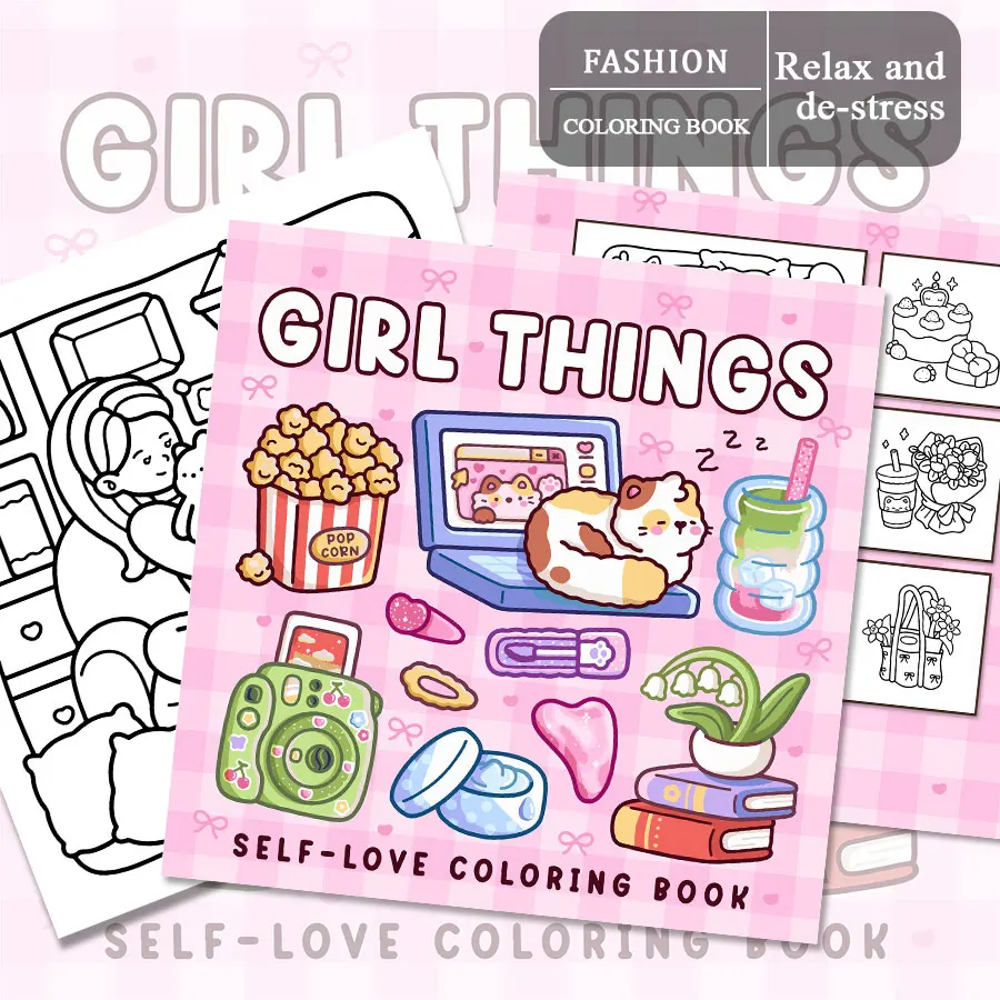 Adult Coloring Book Assortment, Whimsical Scenes, Stress - Relieving & Inspiring for Family Fun