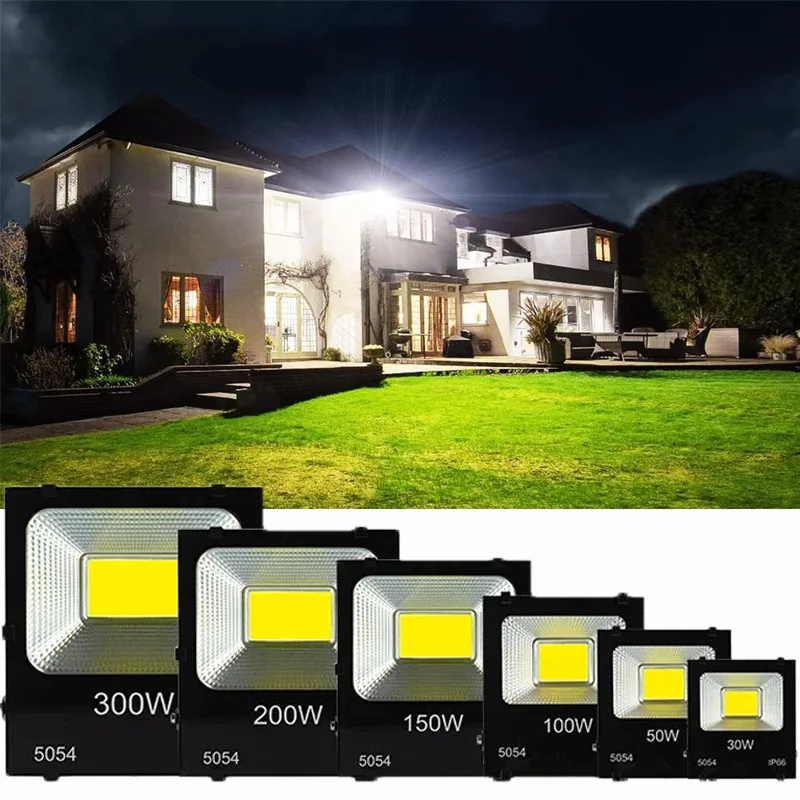 Led Flood Light Outdoor Wall Lamp 10W 20W 30W 50W 100W 200W Floodlight Exterior Street Waterproof Spotlight Garden Stadium Light