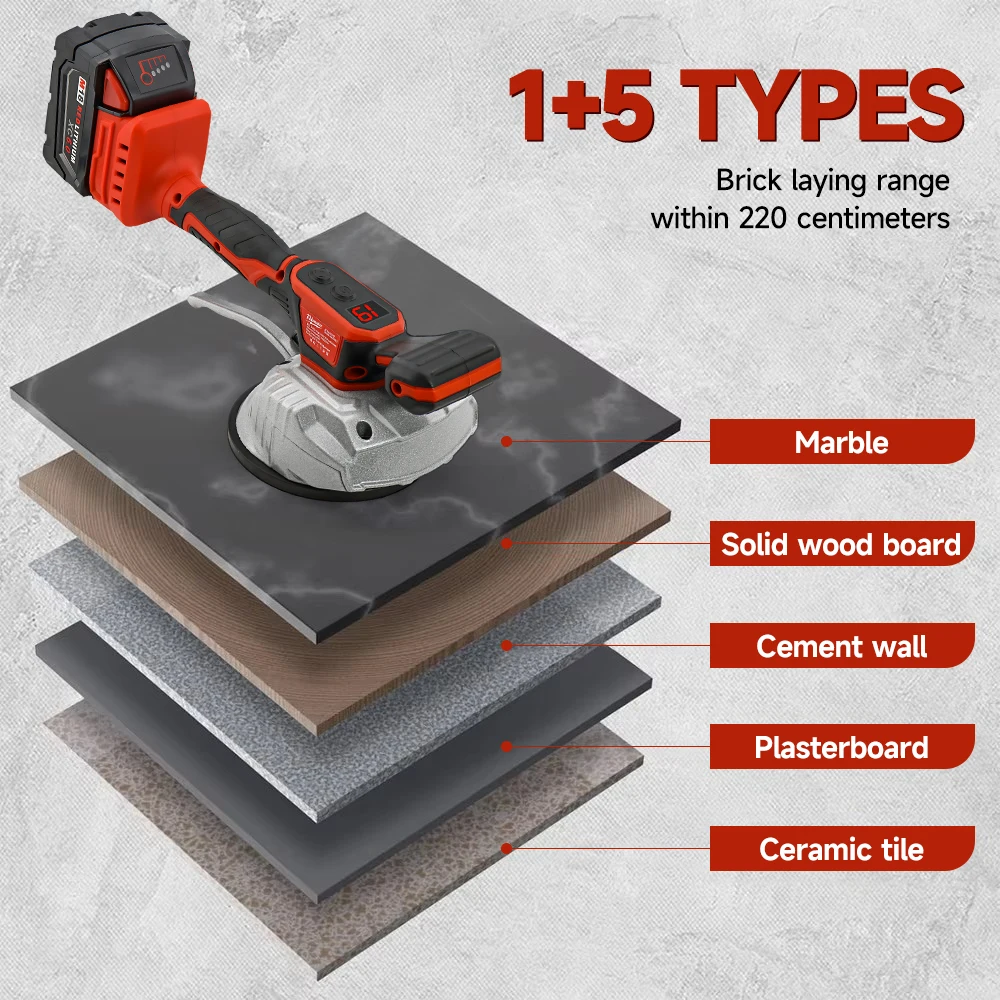 Milwaukee Tile Laying Machine 8-Speed Control High Loading Capacity Wall Floor Tile Laying Vibrating  Power Tools（No battery）