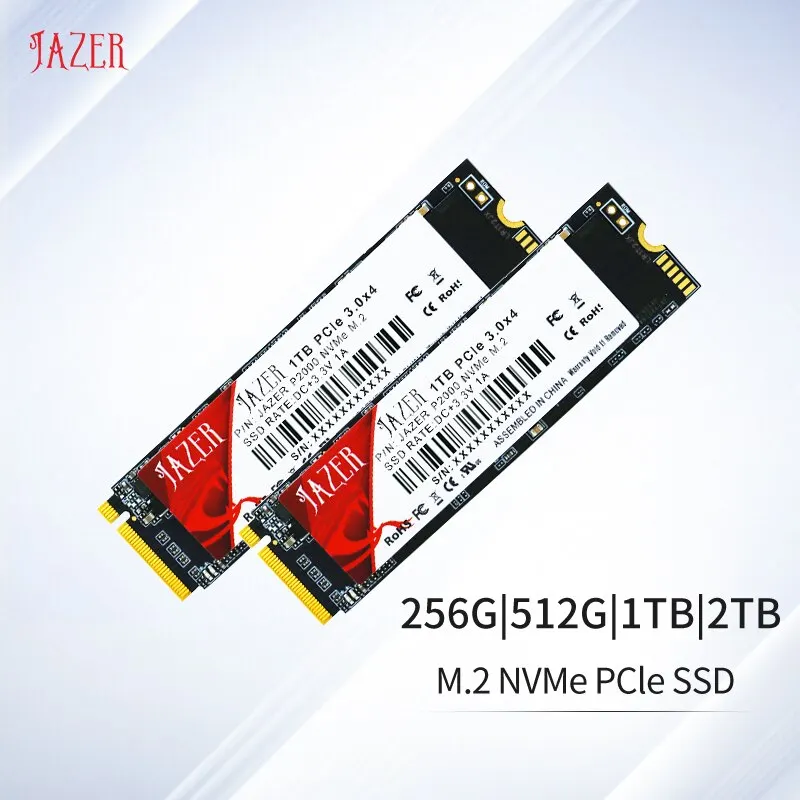 JAZER M.2 NVMe PCIe3.0 Ssd Hard Disk 256GB 512GB 1T 2T M.2 NVMe SSD Internal Hdd Solid State Drive For Desktop PC Laptop