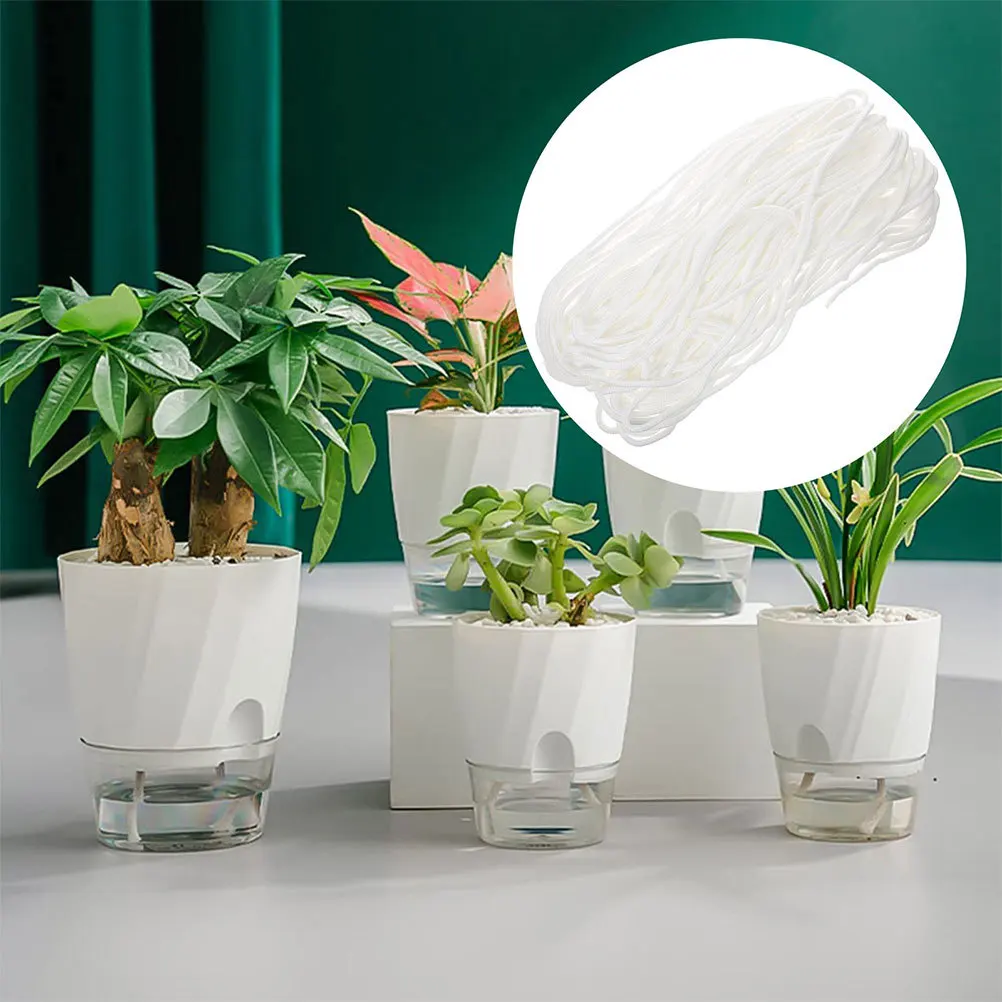 

1 Bundle Plant Cotton Rope Absorbent Self-Watering Pot Water Absorption Cord Automatic Gardening Hydroponics Self Watering Cord