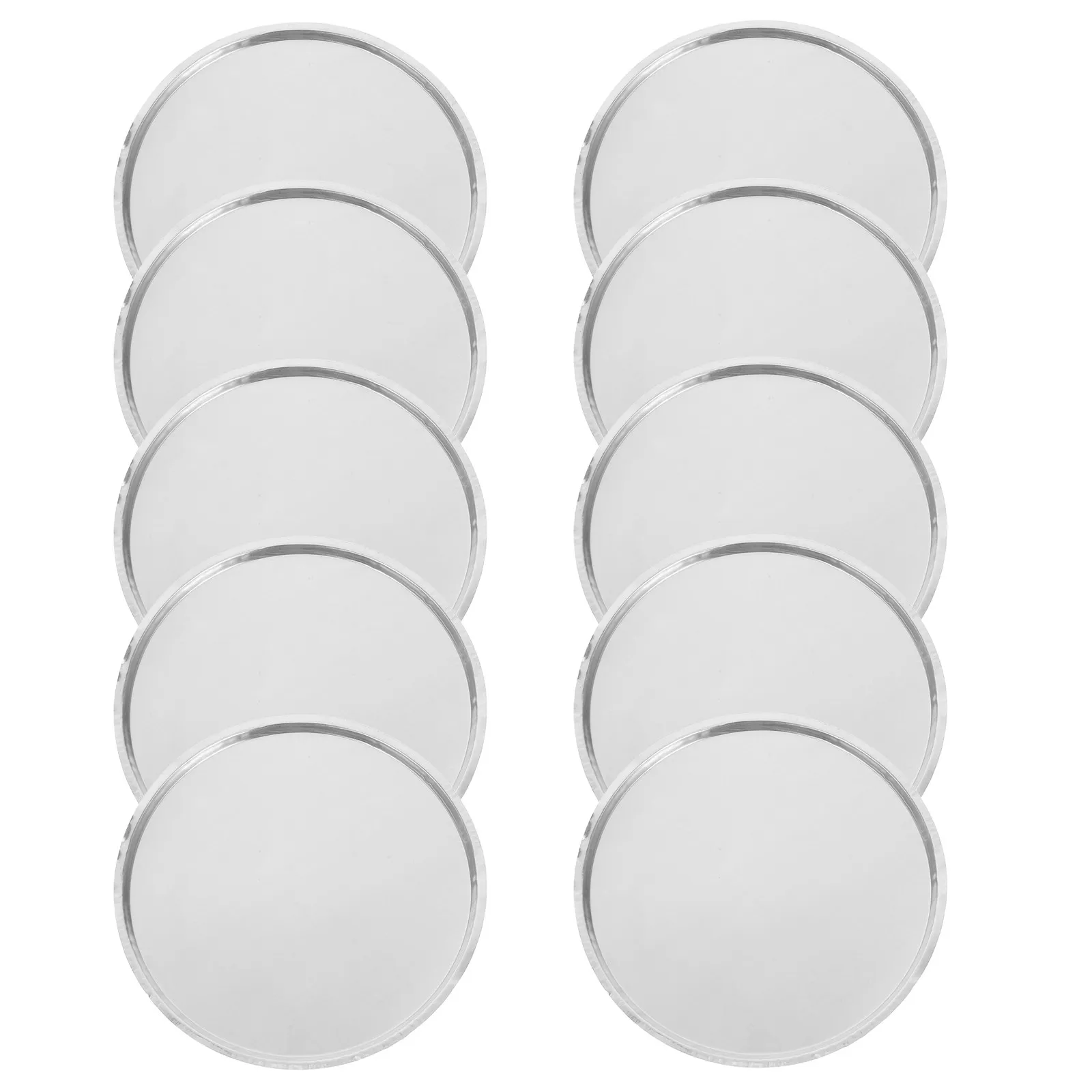 

10Pcs Laboratory Weighing Dishes Aluminum Boats 50Ml Spill Proof Weighing Containers Lab Use for Powder Liquid High Accuracy