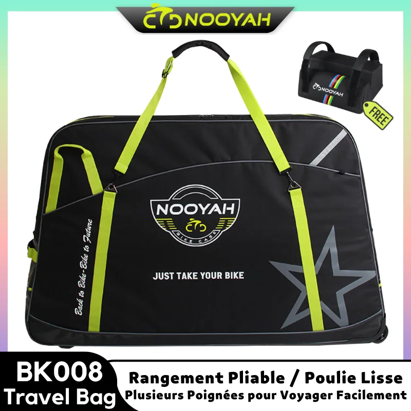 NOOYAH Sac de Vélo Vélo Sac de Voyage VTT Vélo de Route étui de Transport Accessoires de Vélo Sac de Transport Sacs de Roue de Vélo Pédalier Protecteur