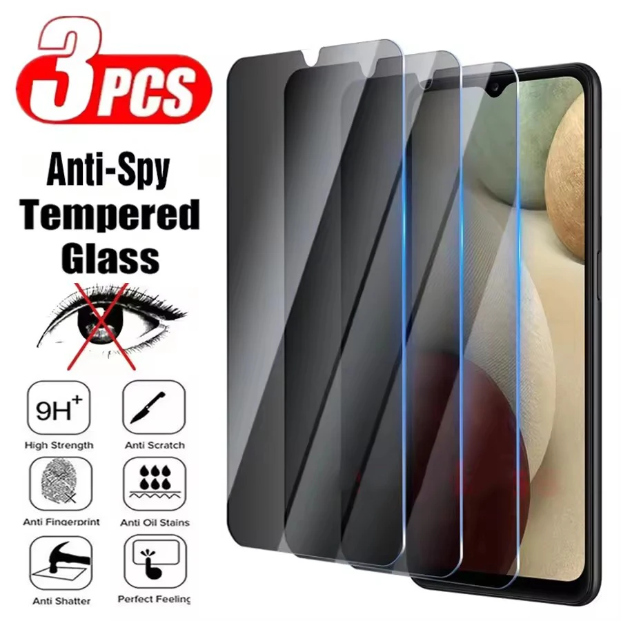 3 uds vidrio de privacidad para Samsung Galaxy A07 A06 A13 A14 A15 A16 A17 4G 5G A10 A10E A10S A11 A12 Nacho Protector de pantalla