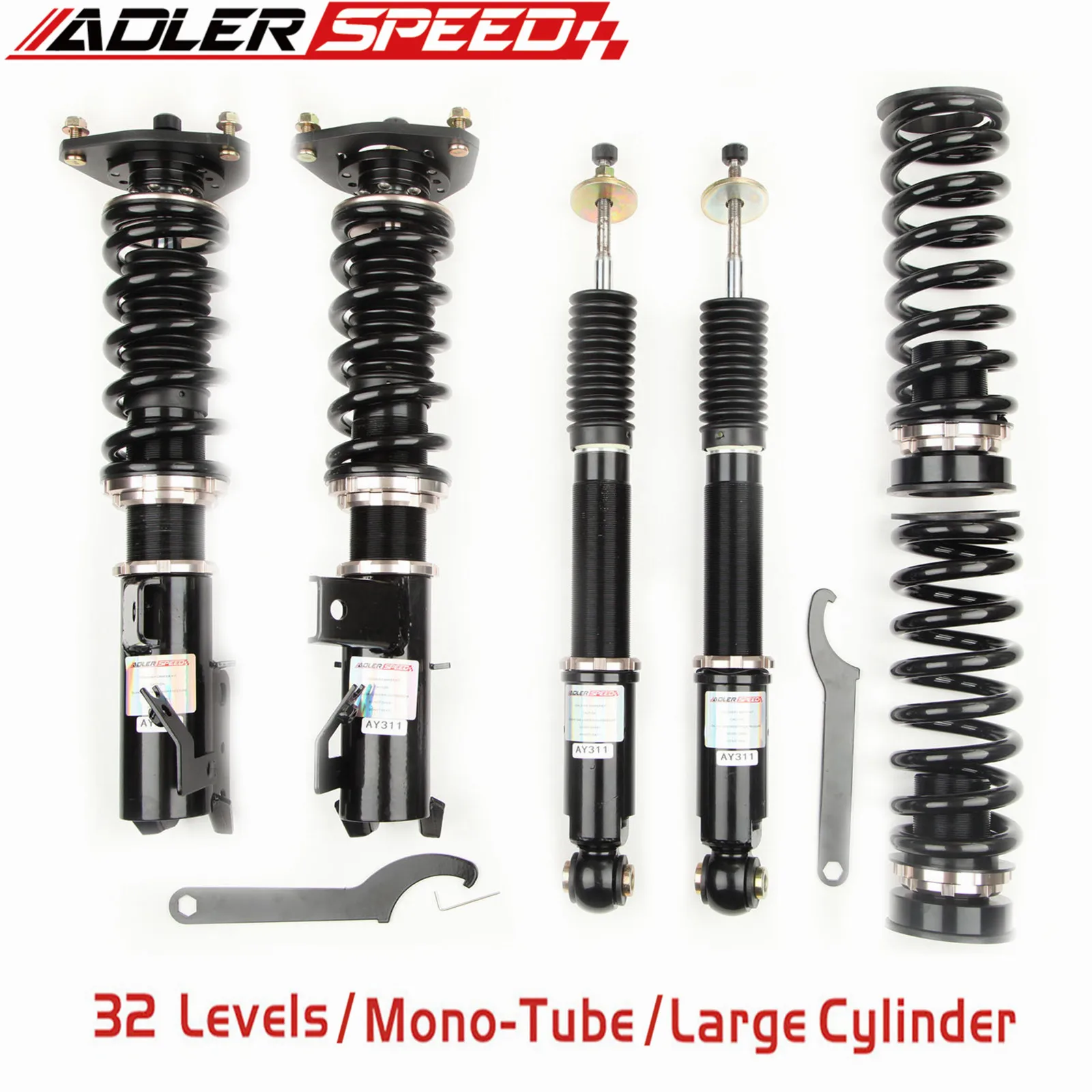 

ADLERSPEED 32 уровня моно трубка Coilover Подвеска для Cadillac CTS RWD 2014-2019