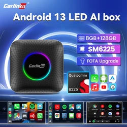 CarlinKit Wireless Carplay LED TV Box Wireless Android Auto 8 128G Ai Box Android 13 Smart Video Adapter For IPTV Netflix Kia