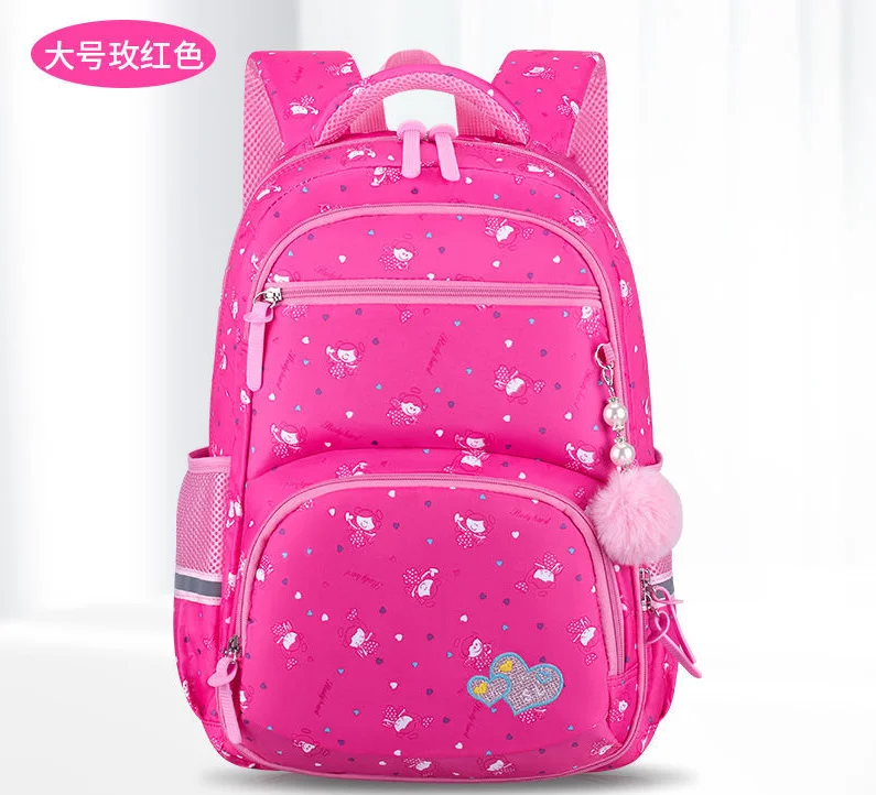 Mochilas impermeables para niños, morral escolar Unisex de moda, bonito, cinco colores opcionales