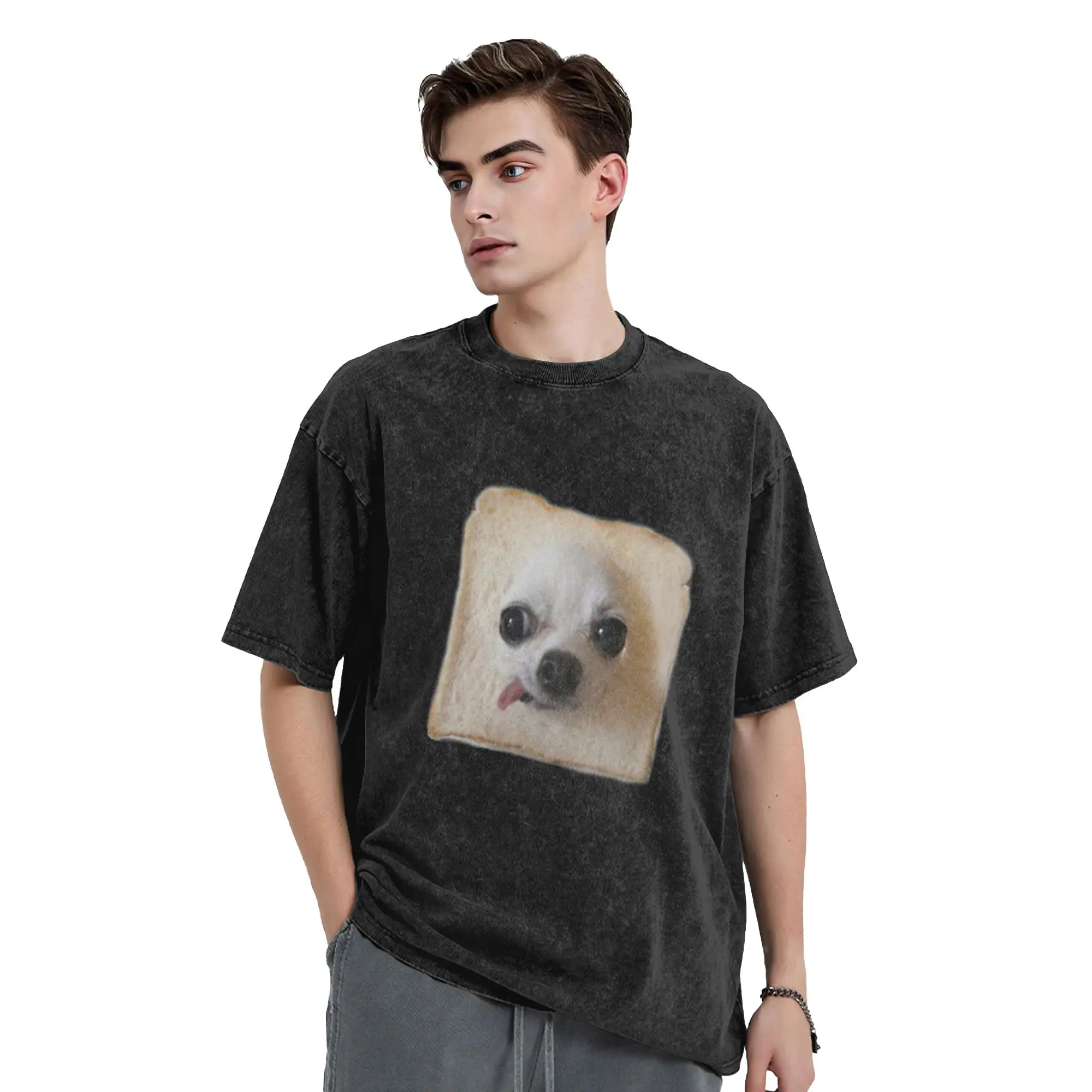 Bread Doggo  1 Unique Stylish A Vintage Oversized Cotton Unisex T-Shirts