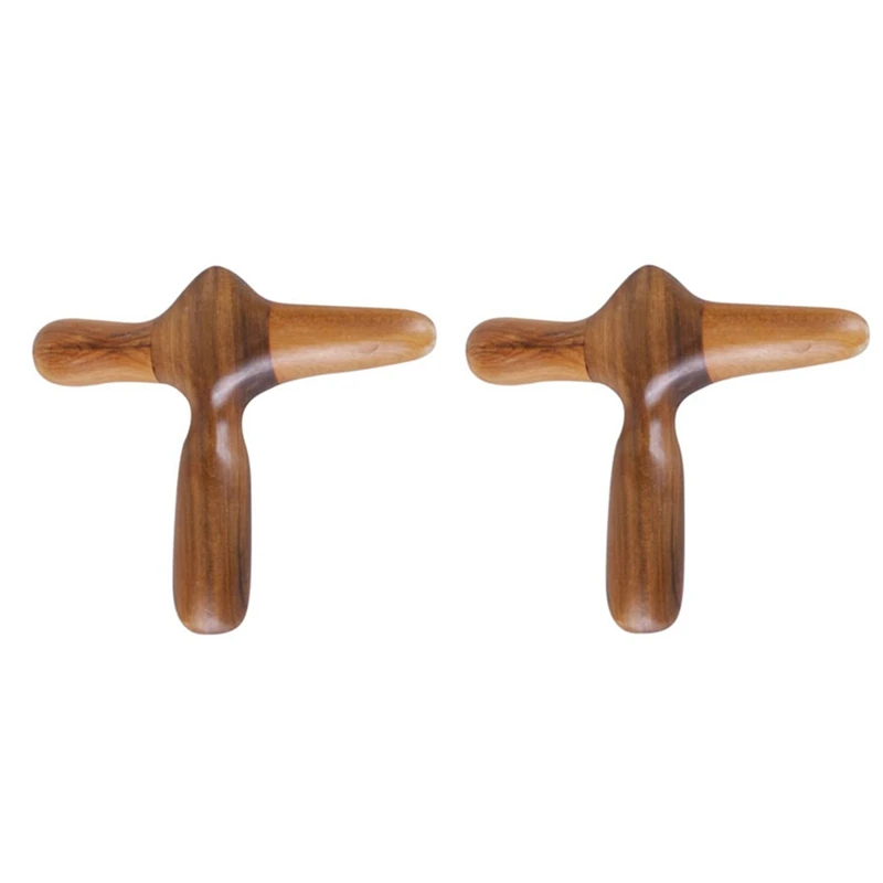 2 Piece Foot Massage Wooden Stick Tool On Hand As Shown Fragrant Wood Wooden Stick Relaxing Massage Tool