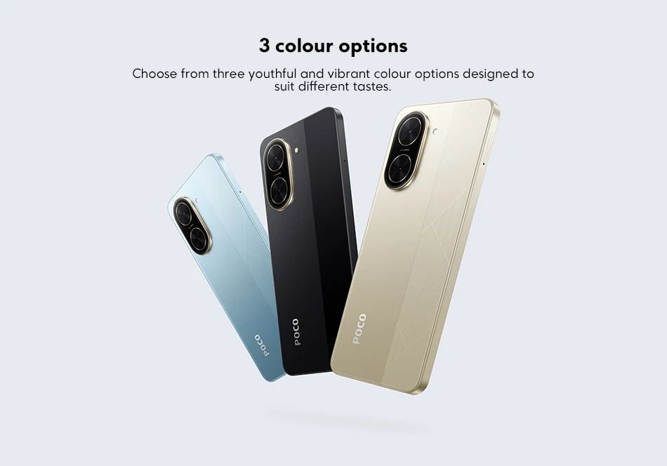 Global Version POCO C71 UNISOC T7250 processor 32MP AI dual camera Immersive 6.88” display 15W fast charging AI face unlock