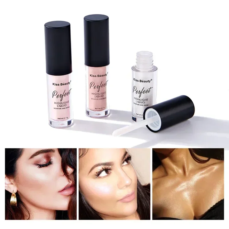 Liquid  Highlighter Face Contouring Pearlescent Makeup Brightener Bronzer Glow Body Face Contour Shimmer Illuminator Cosmetics