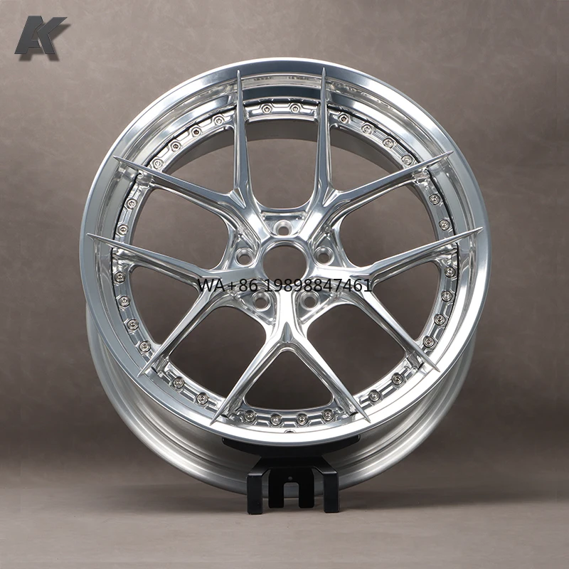 

Wangu Custom 2 Piece Forged Passenger Car Wheel for bmw M2 G87 F87 M3 G80 F80 M4 G82 F82 M5 F10 E39 E60 M8 M340i S101SC Rim