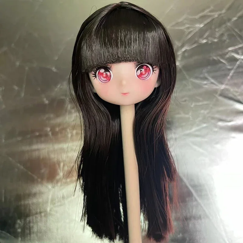 DIY Anime Face Doll Head or Whole Doll 1/6 Bjd Doll Joint Moveable Beautiful Kids Girl Toy Gift 30cm Doll