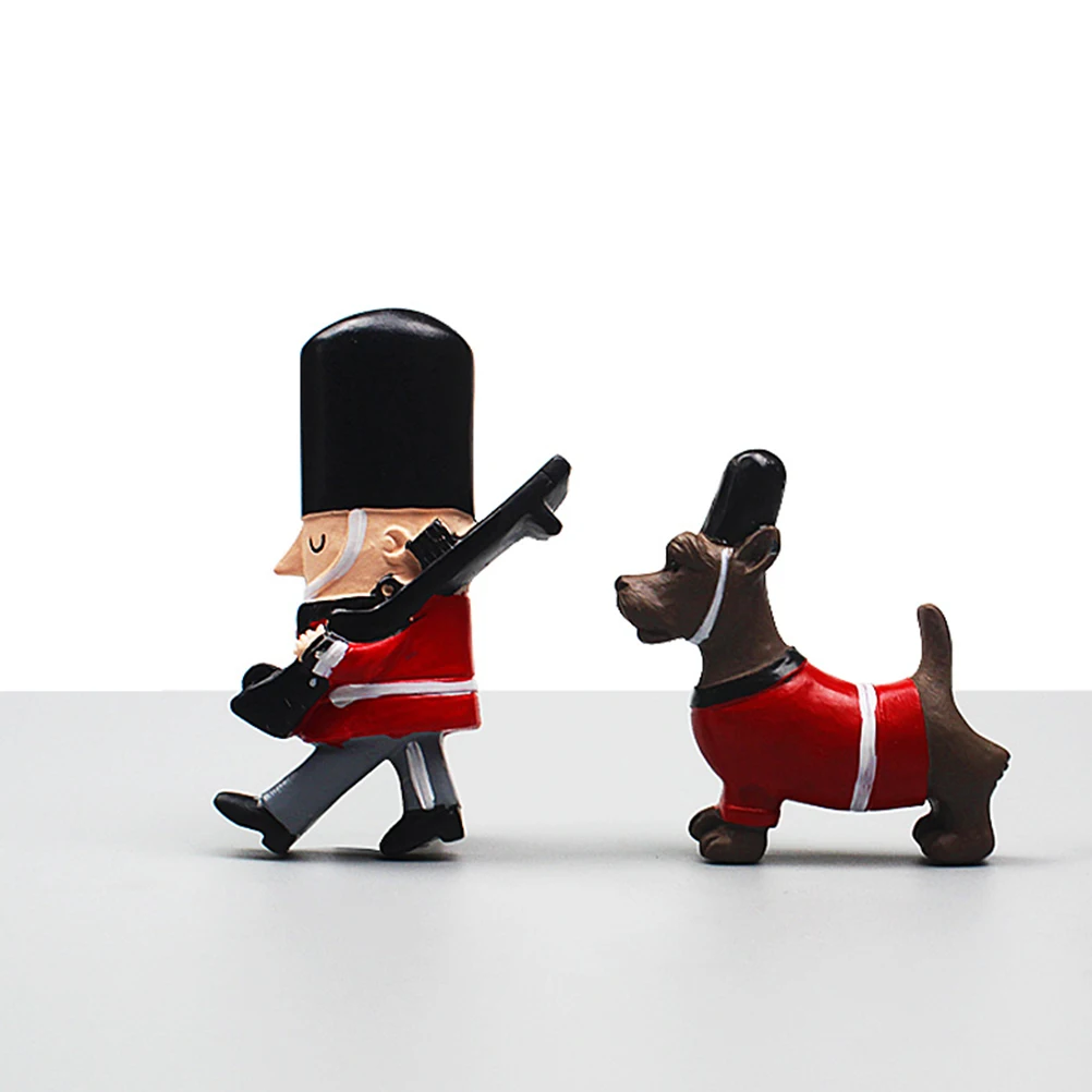 

Fridge Magnet British Style Decorations Kitchen Refrigerator Refrigerator Sticker Resin Material Smooth Surface