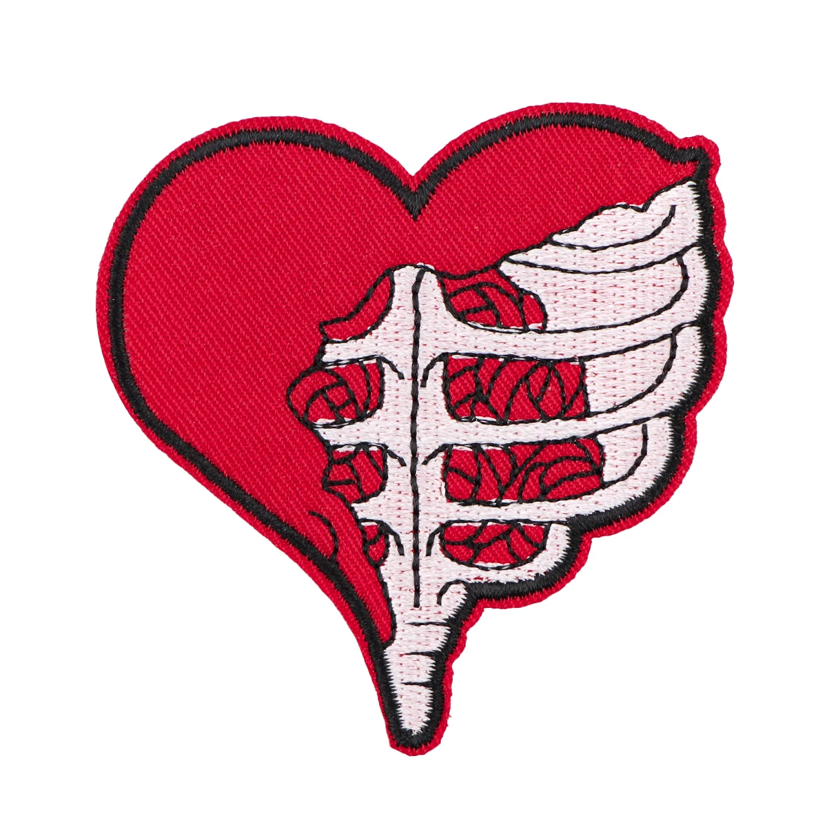 Parche bordado corazón y esqueleto enfermera o doctor, termoadhesivo - imagen 4