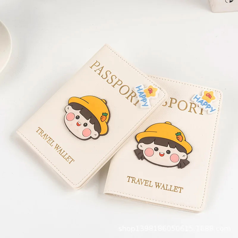 Anime Themed Passport Cover Trendy Travel Document Holder for Daily Essentials Bag Passport Covers