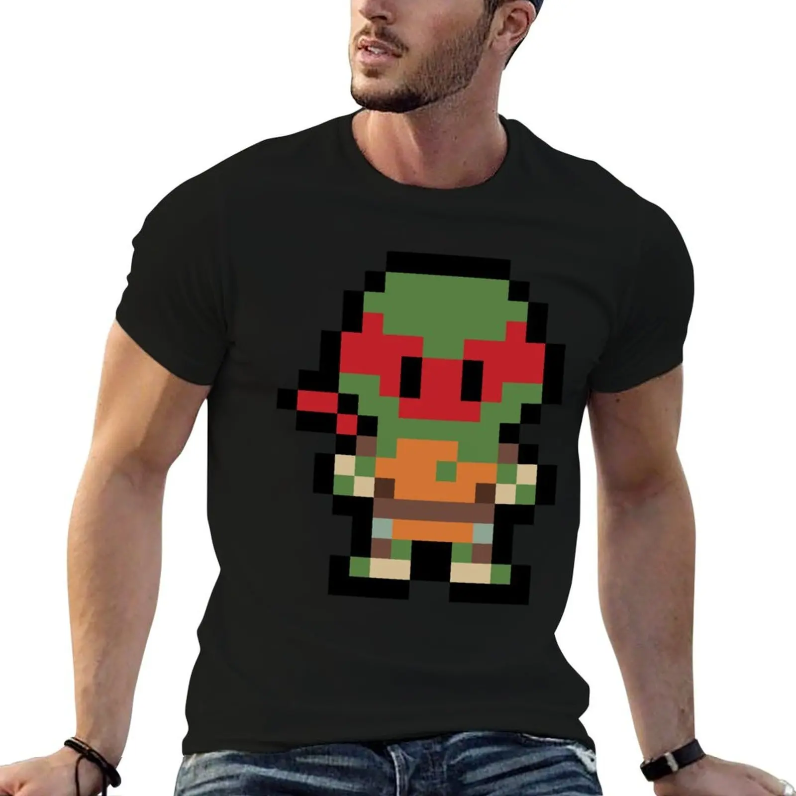 

print man shirt t shirts cotton funny t for t Pixel Raphael man shirt T-Shirt cotton heavy custom