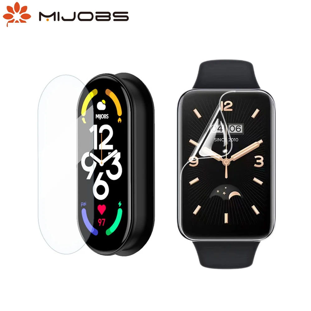 Película protectora de pantalla para Xiaomi Mi Band 7 Pro, cubierta protectora para Mi Band 8, 7, 6, 5, 4, 3, no de vidrio suave HD, no de vidrio templado