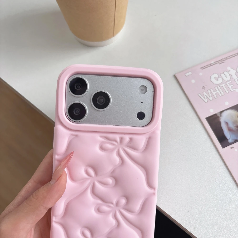 シンプルなピンクのリボン付きシリコン製ソフトフォンケース i - Phone Cases Pinterest のレビューと価格