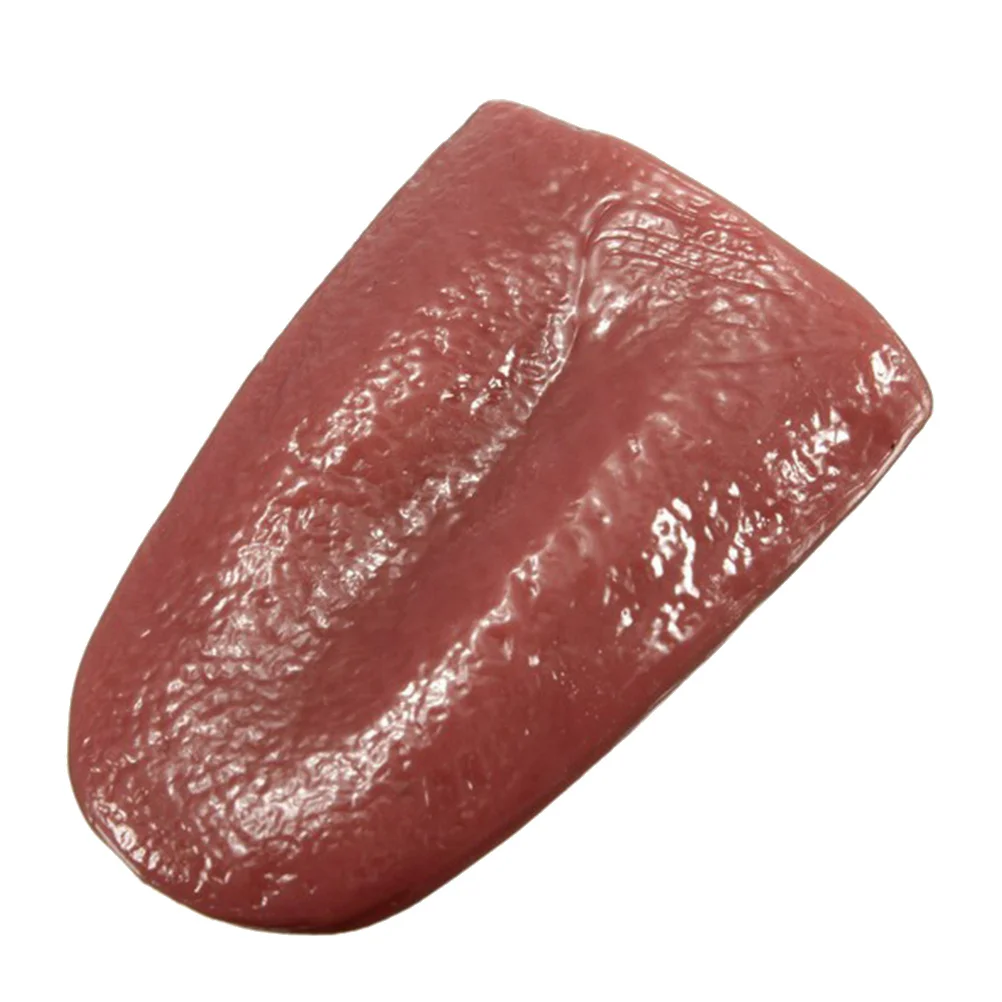 

3 Pcs Realistic Fake Tongue Gross Jokes Prank Tricks Halloween Props halloween body parts