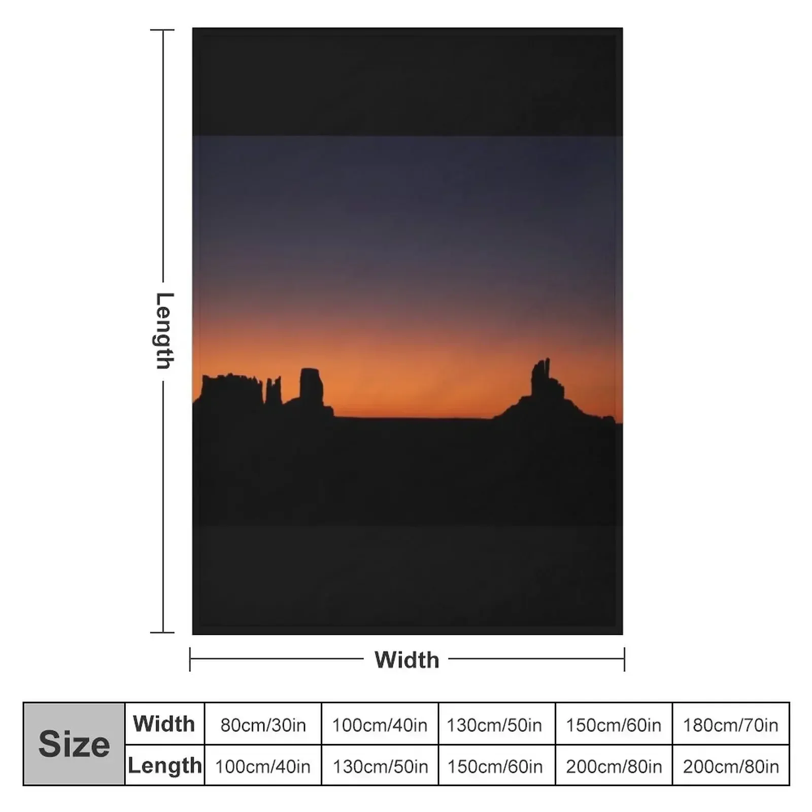 Monument Valley Throw Blanket couch cozy soft plush fuzzy picnic outdoor blanket