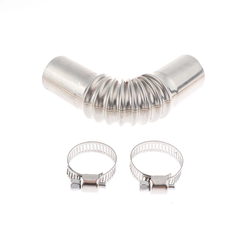 أنبوب عادم لموقف الهواء ، موصل الكوع مع مشبك لتدفئة السيارة ، 24 قارب ، مجموعة واحدة