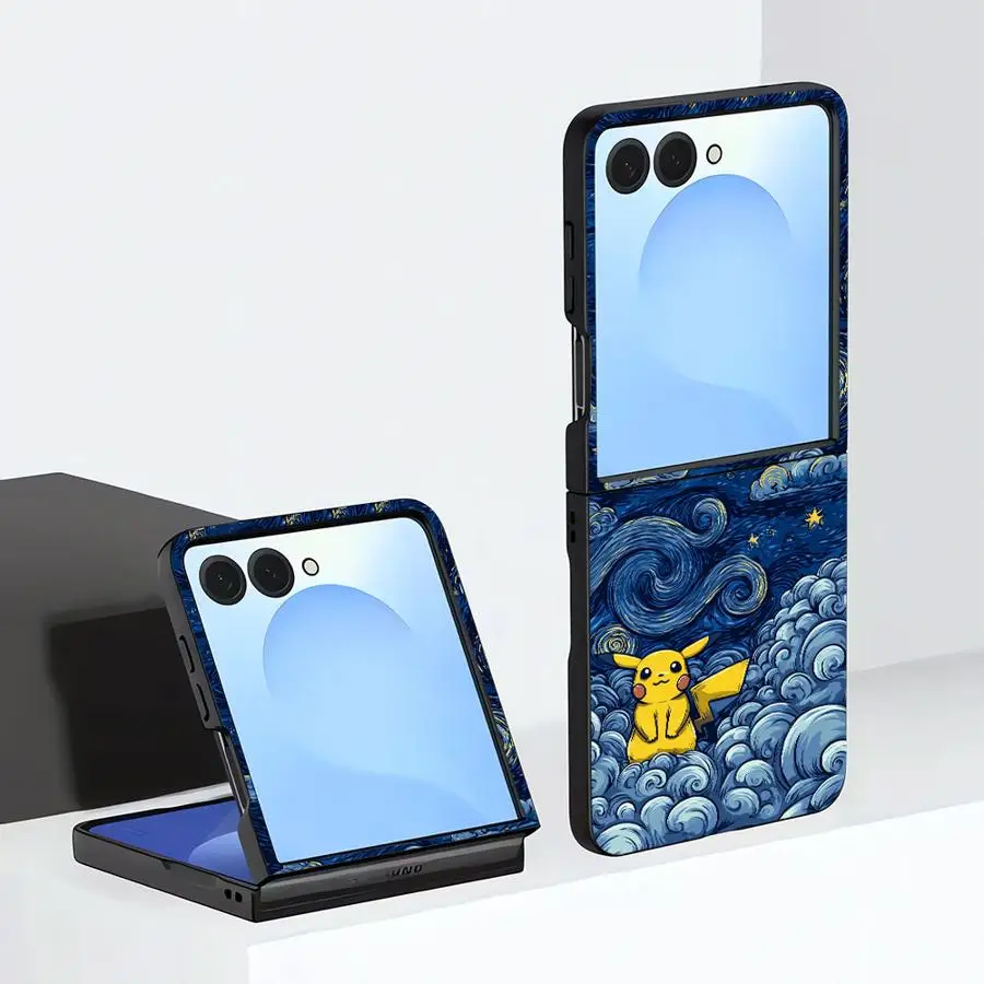 P-Pokemon G-Gengar Handyhülle für Samsung Galaxy Z Flip 8 ZFlip8 Z Flip 7 6 5 4 Z Flip6 Z Flip4 Z Flip5 ZFlip7 FE