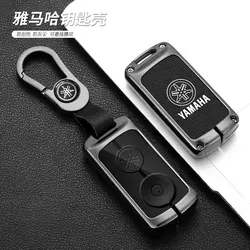 Car Remote Key Case Cover Holder Shell for Yamaha Nmax 2021/2022 NVX NVX155 XMAX XMAX300 QBIX AEROX JAUNS 2018 2019 Accessories