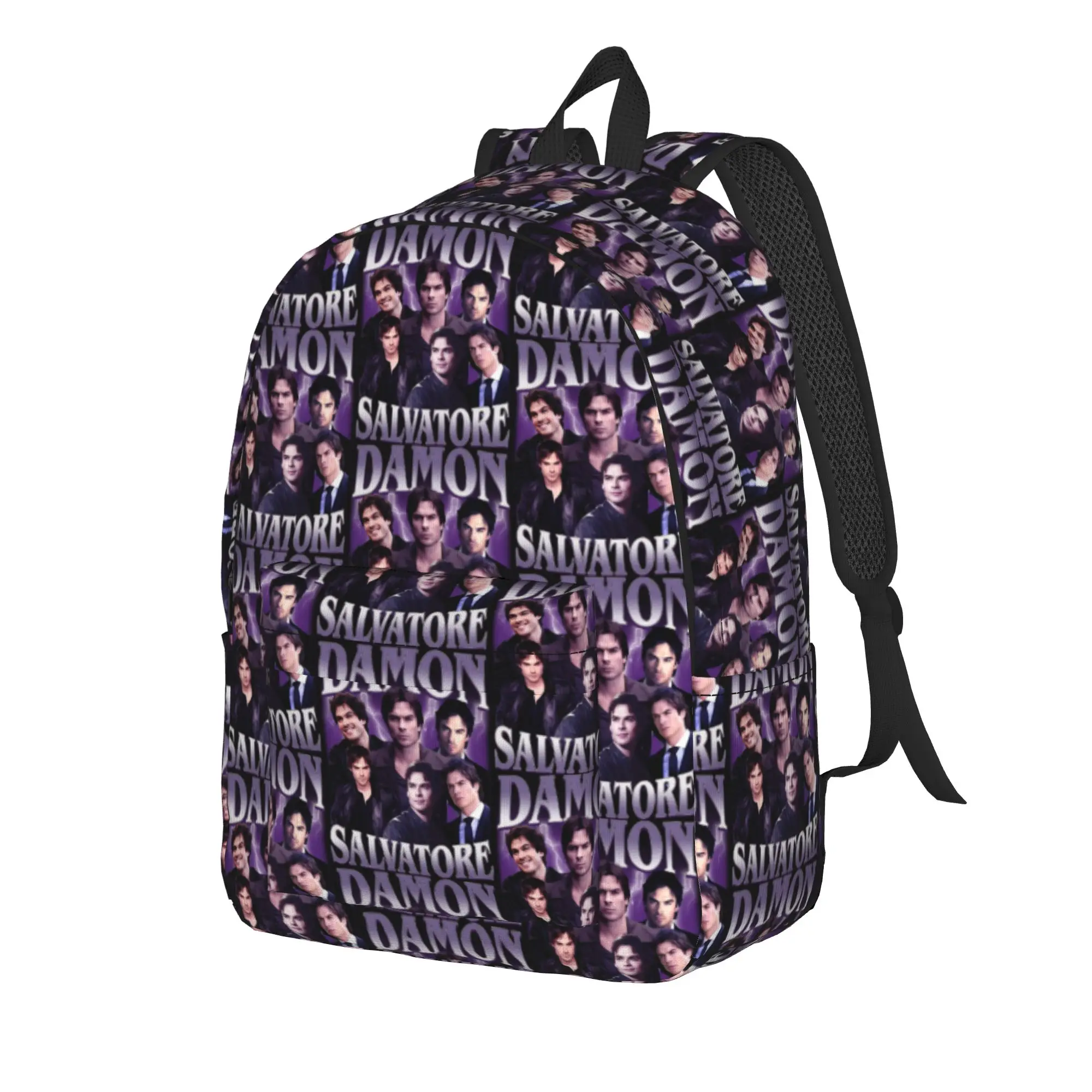 The Vampire Diaries Resuable Movie Backpack Damon Salvatore Stylish Backpacks Boy Trekking Durable School Bags Designer Rucksack