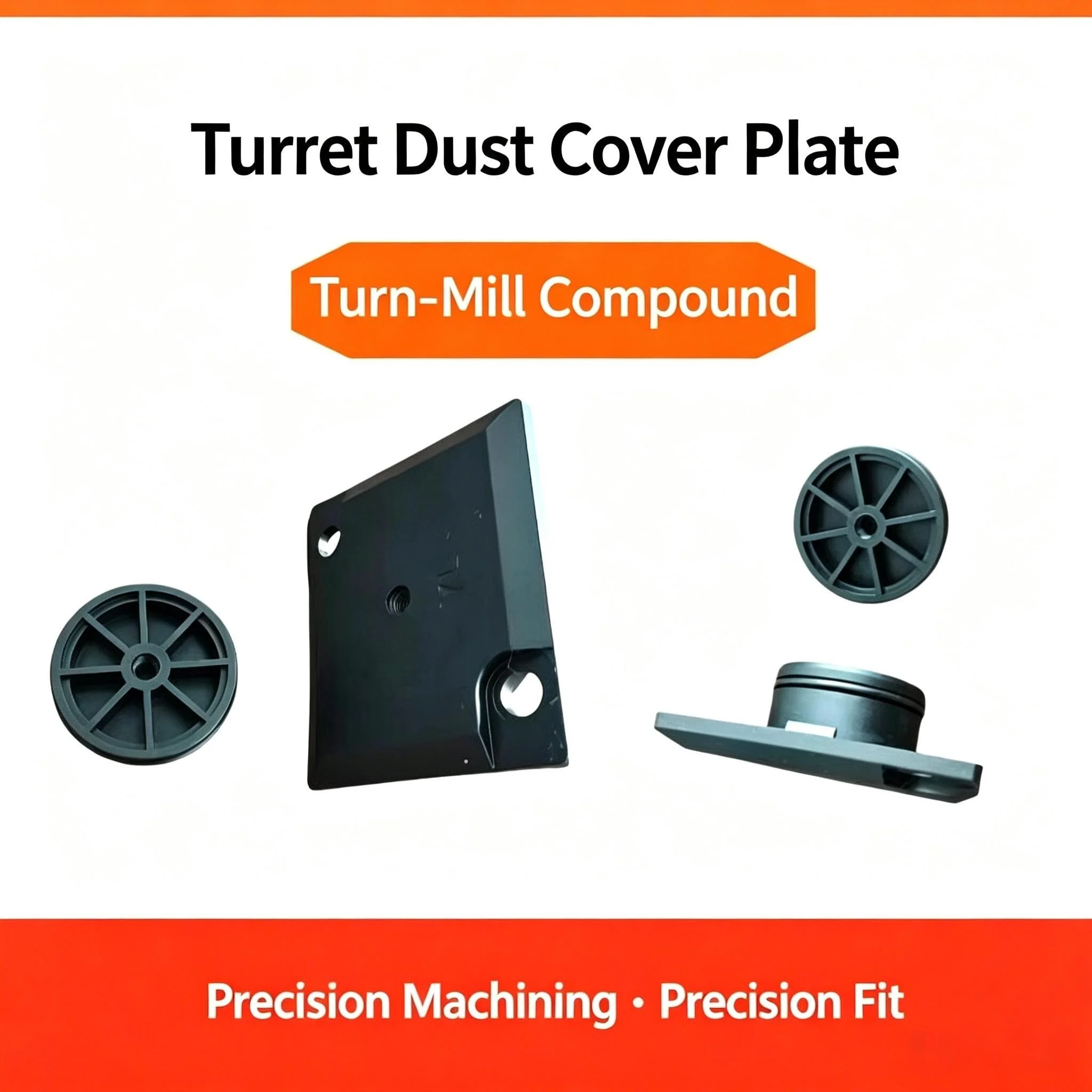 Turret Dust Cover Plate For CNC Turning Milling Compound Machine Precision Machining Perfect Fit Lathe Turret Spare Parts Factor
