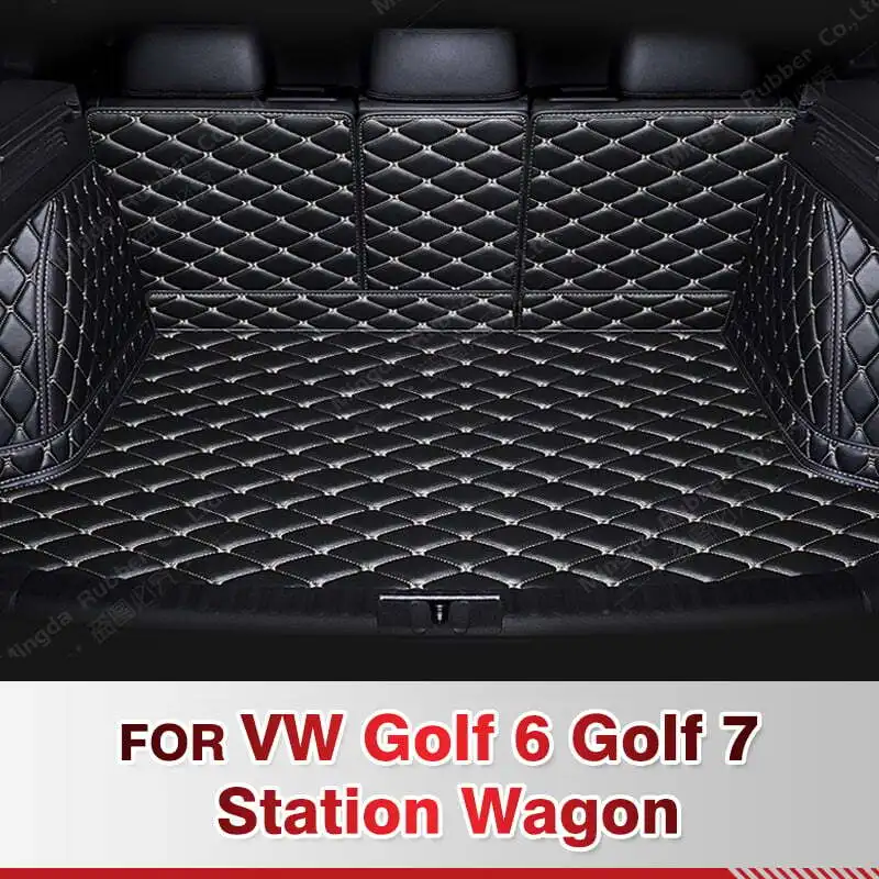 

For VW Golf 6 Golf 7 Station Wagon 2008-2016 Auto Full Coverage Trunk Mat Car Protective Pad Cargo Liner Interior Accessories