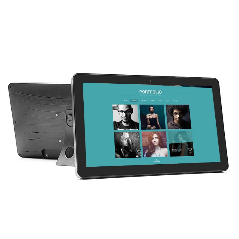 Wall Mount 21.5 Inch Large Industrial Wifi Android Tablet Pc With Ethernet Rj45 Poe 21.5inch 22