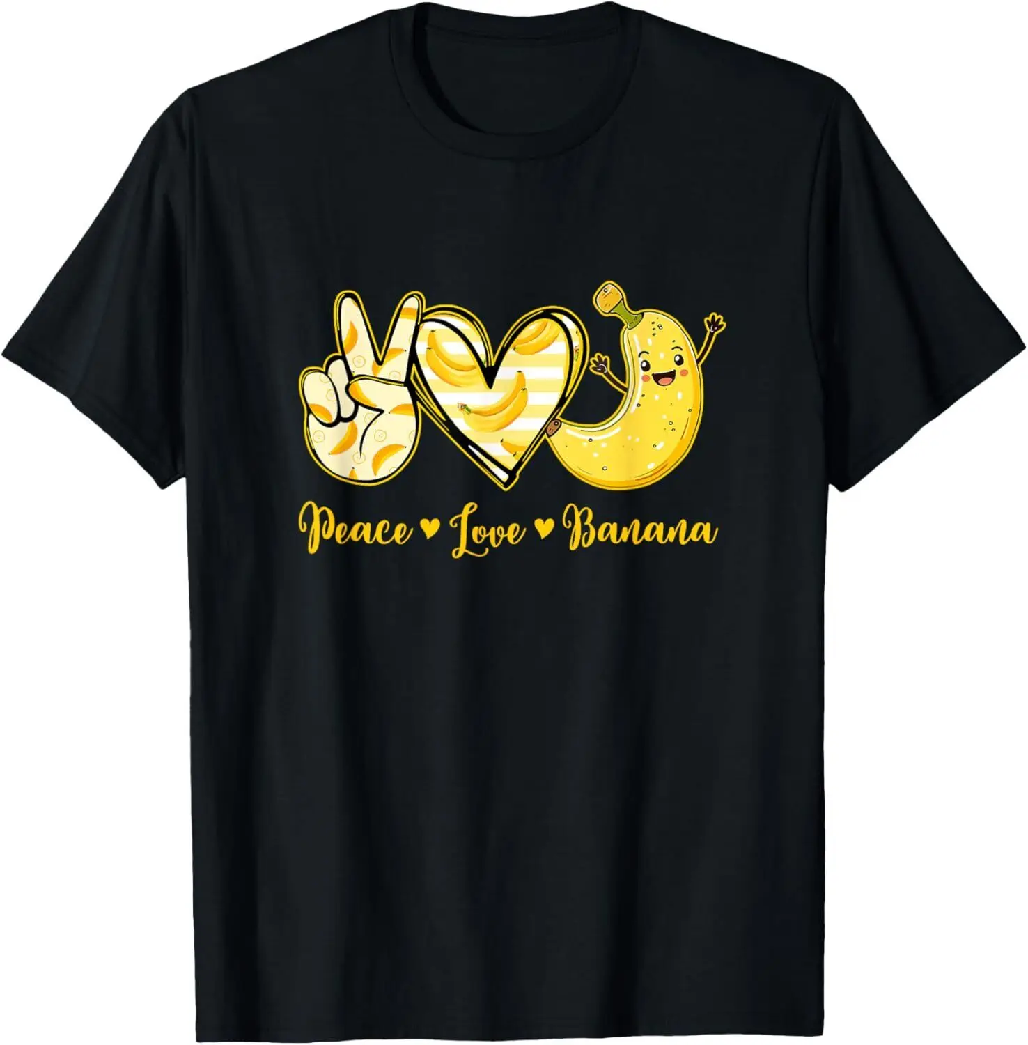 Peace Love Bananas Fresh Banana Fruit Lover Men Women Kids T-Shirt