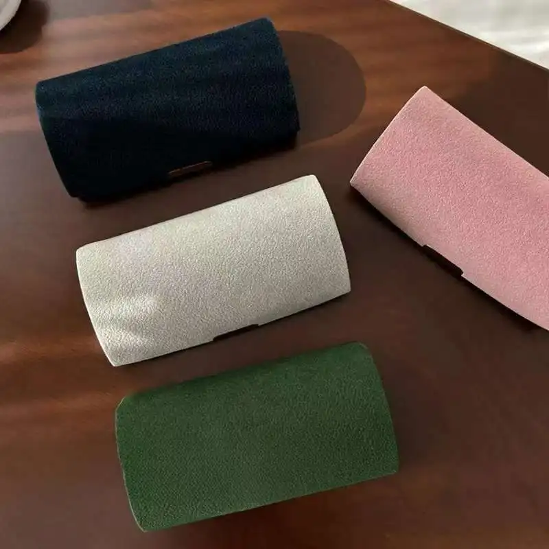 

Изысканная портативная мини-шкатулка для хранения ювелирных изделий для женщин, удобное для путешествий антиокислительное кольцо и ювелирные изделия с бархатной поверхностью